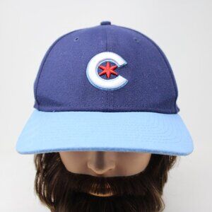 Chicago Cubs Hat Adult‎ Large/XLarge Blue New Era 39THIRTY MLB Baseball Cap